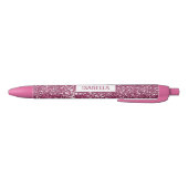 Nep roze glitters textuur uitzicht met aangepaste  zwarte inkt pen (Bodem)
