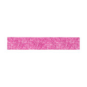 Nep roze glitters uitnodigingen wikkel (Vlak)