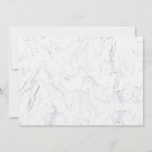 NEP roze goud typografie marmer Bat Mitzvah 2 Kaart (Achterkant)