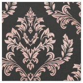 Nep roze gouden damast stof (Close Up)
