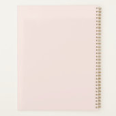 Nep roze gouden folie-uitzicht vlinders & aangepas planner (Achterkant)
