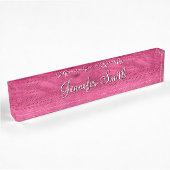 Nep roze hout naambordje