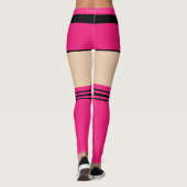 Nep roze korte broek en sokken leggings (Achterkant)
