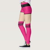 Nep roze korte broek en sokken leggings (Links)