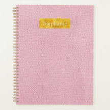 Nep roze lederen textuur met gouden folie banner