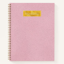 Nep roze leer textuur met goud folie banner