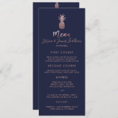 Nep Rozegoud Ananas Menu Kaart (Voorkant / Achterkant)