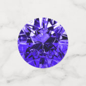 Nep saffier blauw diamant edelsteen confetti (Kleine voorkant)