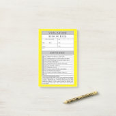 nep-schending post-it® notes (Op bureau)