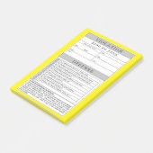 nep-schending post-it® notes (Schuin)