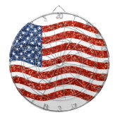 nep sequin print american flag dartbord (Voorkant)