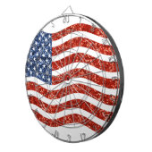 nep sequin print american flag dartbord (Voorkant Rechts)