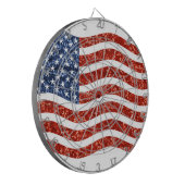 nep sequin print american flag dartbord (Voorkant Links)