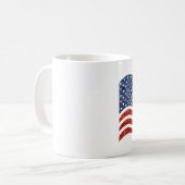 nep sequin print american flag koffiemok (Voorkant links)
