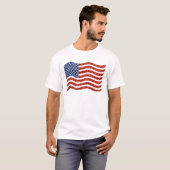 nep sequin print american flag t-shirt (Voorkant volledig)
