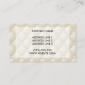 Nep wit en zwart getapt leer look-like visitekaartje (Achterkant)