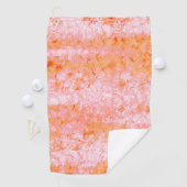 Nep-zalmleer, ivoorwit golfhanddoek (Insitu)