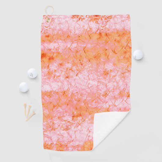 Nep-zalmleer, ivoorwit golfhanddoek (Insitu)