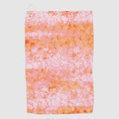 Nep-zalmleer, ivoorwit golfhanddoek (Voorkant)