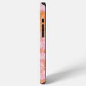 Nep-zalmleer, witachtig iPhone hoesje (Linkerkant)