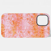 Nep-zalmleer, witachtig iPhone hoesje (Achterkant horizontaal)
