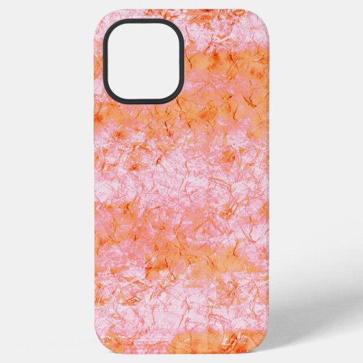 Nep-zalmleer, witachtig iPhone hoesje (Achterkant)