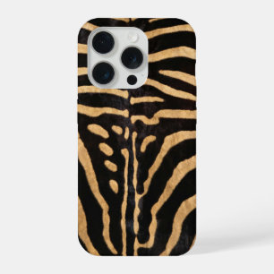 Nep-zebra-structuurleer iPhone 15 Pro Case