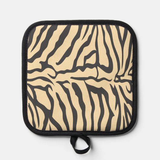 Nep zebra vel ovenwant pannenlap (Voorkant)