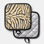 Nep zebra vel ovenwant pannenlap (Voorkant / Achterkant)