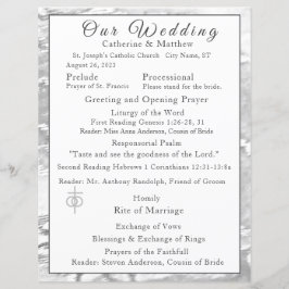 Nep-zijden katholiek huwelijksprogramma 