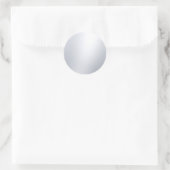 Nep Zilver Blanco Sjabloon Glamour Elegant Ontwerp Ronde Sticker (Tas)