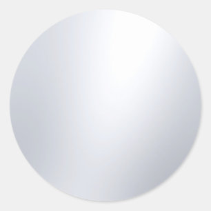 Nep Zilver Blanco Sjabloon Glamour Elegant Ontwerp Ronde Sticker