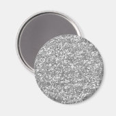 Nep Zilver Glitter Magneet (Voorkant / Achterkant)