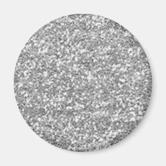 Nep Zilver Glitter Magneet