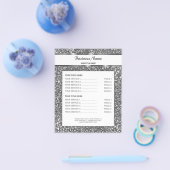 Nep Zilver Glitter Textuur Uiterlijk & Aangepaste  Flyer (Enkel)