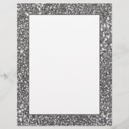 Nep Zilver Grijs Glitter Textuur Uiterlijk Design Briefhoofd