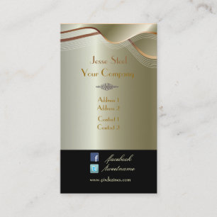 Nep zilver roestvrij staal visitekaartje