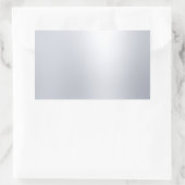 Nep Zilver Sjabloon Glamour Elegante Uiterlijk Rechthoekige Sticker (Tas)