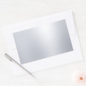 Nep Zilver Sjabloon Glamour Elegante Uiterlijk Rechthoekige Sticker (Envelop)