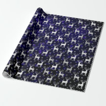 Nep zilverfolie Kerst rendier & blauwe bokeh
