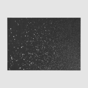 Nep zwart bokeh glitter foto tissuepapier