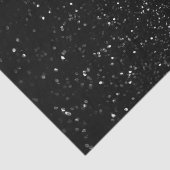 Nep zwart bokeh glitter foto tissuepapier (Detail)