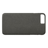 Nep zwart leer textuur Case-Mate iPhone case (Achterkant (Horizontaal))