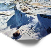 "Nepal: 1963/heute - Mount Everest Panoramakarte Poster (Hoek)