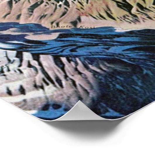 "Nepal: 1963/heute - Mount Everest Region Panorama Poster (Hoek)