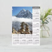 Nepal 2026 Calendar Card, Ama Dablan, Sagarmatha Feestdagenkaart (Staand voorkant)