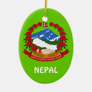 NEPAL* Aangepaste kerstversiering Keramisch Ornament