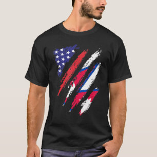 Nepal - Amerikaanse vlag - Patriot Heritage Mon T-shirt