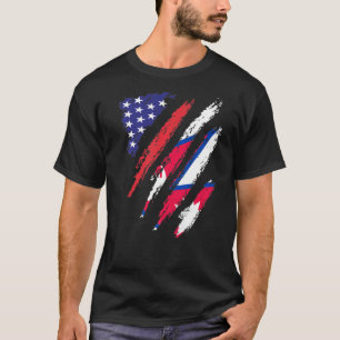 Nepal - Amerikaanse vlag - Patriot Heritage Mon T-shirt