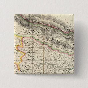Nepal, Azië 83 Vierkante Button 5,1 Cm